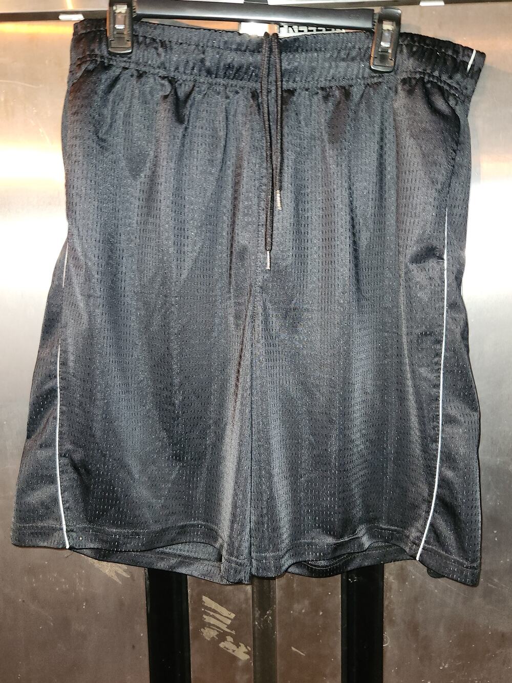 Reebok Men's 2XL Black Mesh Athletic Track Pants Zip Pockets
